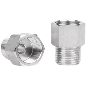 1/4 "ตัวผู้เป็น3/4" ตัวเมีย BSP สแตนเลสสตีล304 316 316L ข้อต่อลดการเชื่อมต่อท่อ - Product Image 2