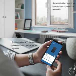 WiFi Door Sensor with Tuya App Alerts 120 DB Siren Timed Arming Kids Safety WiFi Door Window Sensor <strong>Alarm</strong> - Product Image 4