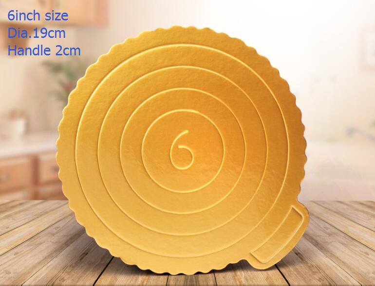 Gold Round 6 inch
