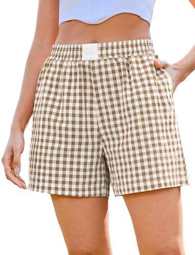 Kaki carreaux blanc