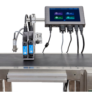 AIX Automatische Online-Thermo-Batch-Codier maschine für Blechdosen-Kunststoff flaschen Kontinuierliches Inkjet-System für Haushalts holz material
