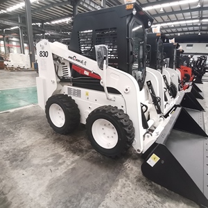 Wecan 830t Mini Skid chỉ đạo loader đa chức năng EPA động cơ diesel poclain xi lanh thủy lực lõi động cơ bơm bánh xe loader - Product Image 5