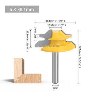 ดอกสว่านสำหรับงานไม้1/4นิ้วและ6มม. ดอกเราเตอร์แบบก้านชุดเครื่องตัด - Product Image 5