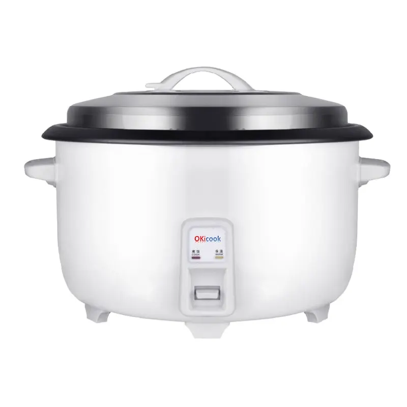 Okicook 38L Capacity For 60 People Commercial Traditional Canteen Big Rice Cooker With Food Steamer