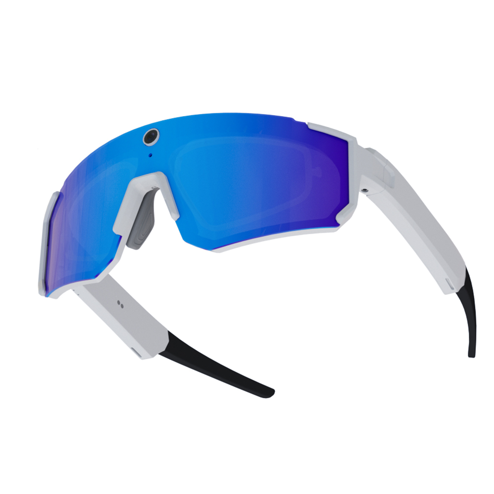 Montura blanca / lentes azul hielo