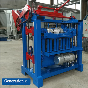 Máquina automática de bloques de cemento, dispositivo de vibración hidráulica de QTJ4-40, fabricación de ladrillos huecos de hormigón, bombas 1060 - Product Image 3