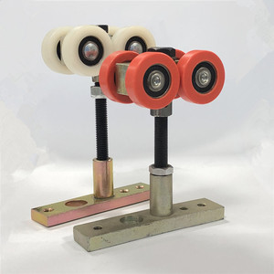 可移动隔墙轨道系统尼龙滚轮铝滑轨滑动滚轮门 - Product Image 5