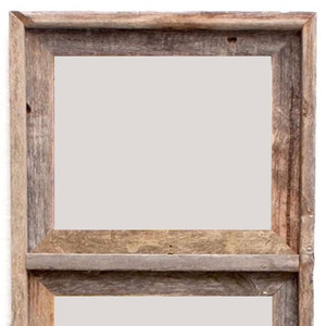 HMS 8X10 gri geri kazanılmış ahşap resim çerçevesi üç yuva asılı tasarım - Product Image 6