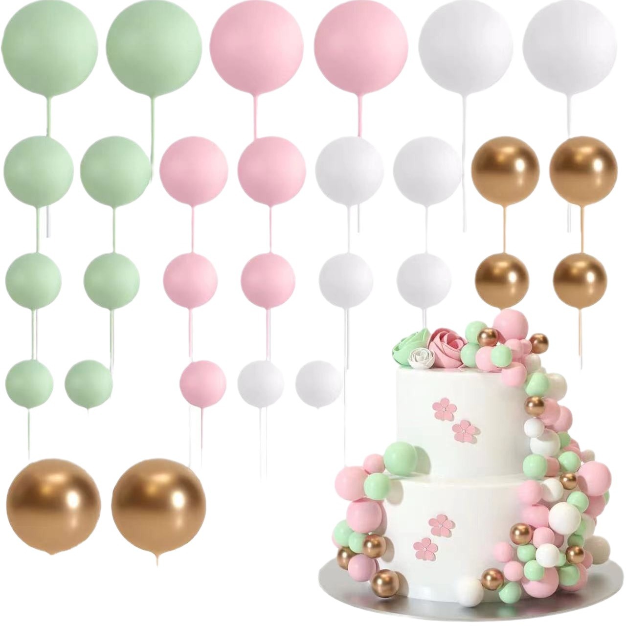 32 combinaisons d'or blanc rose verdâtre clair
