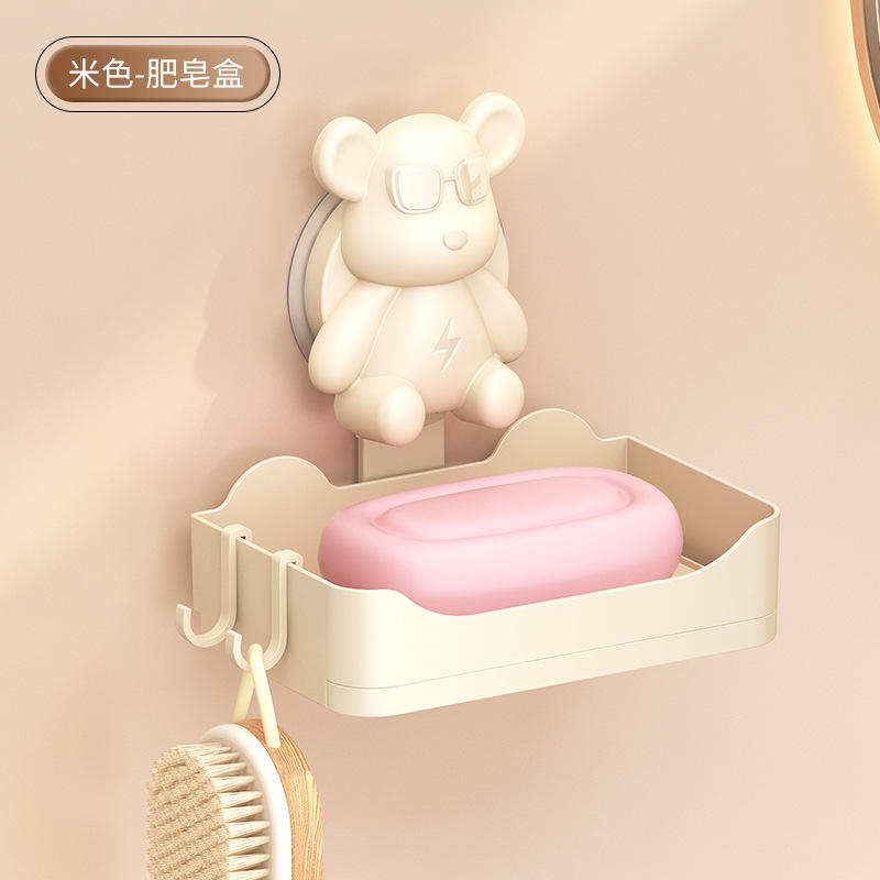 Porte-savon à ventouse - Crème