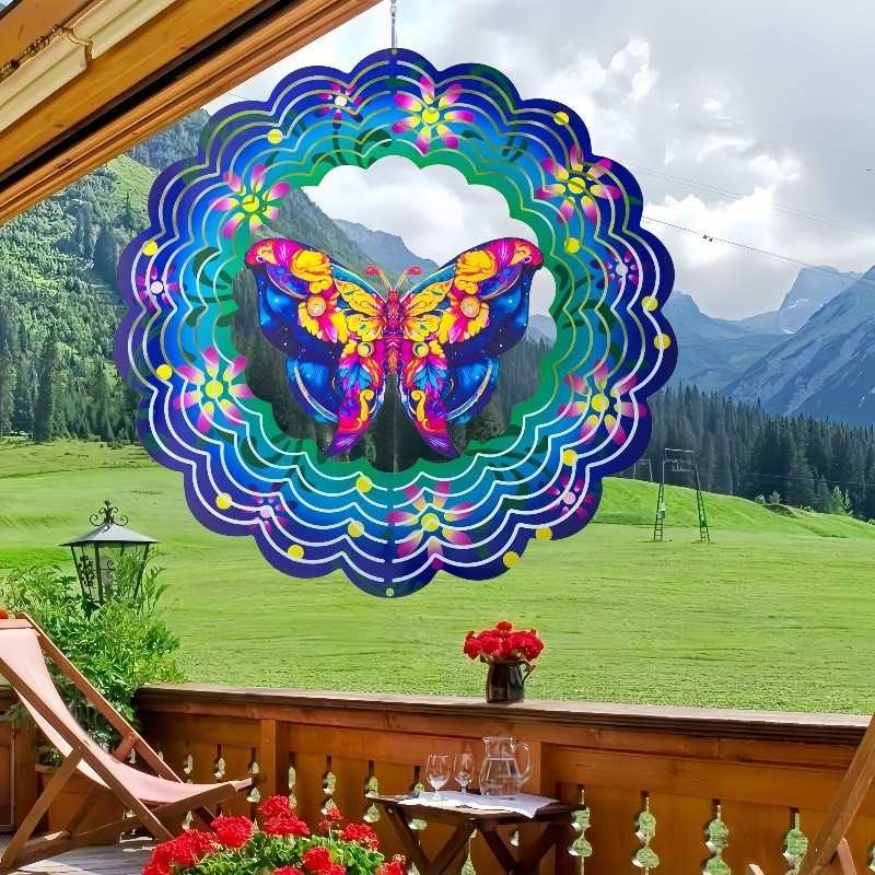 Blue Butterfly wind turn