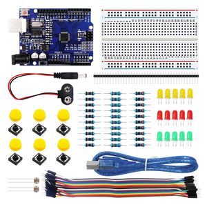 Lo Starter Kit Lafvin Include 170 punto Mini Breadboard Led Jumper filo e pulsante per R3 per Arduino Arduino Uno Full Starter Kit - Product Image 1