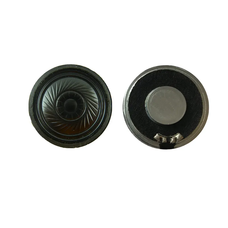 Excillent sound mini speaker 40mm round shape horn metal frame 16 ohm 0.25w waterproof mylar speaker