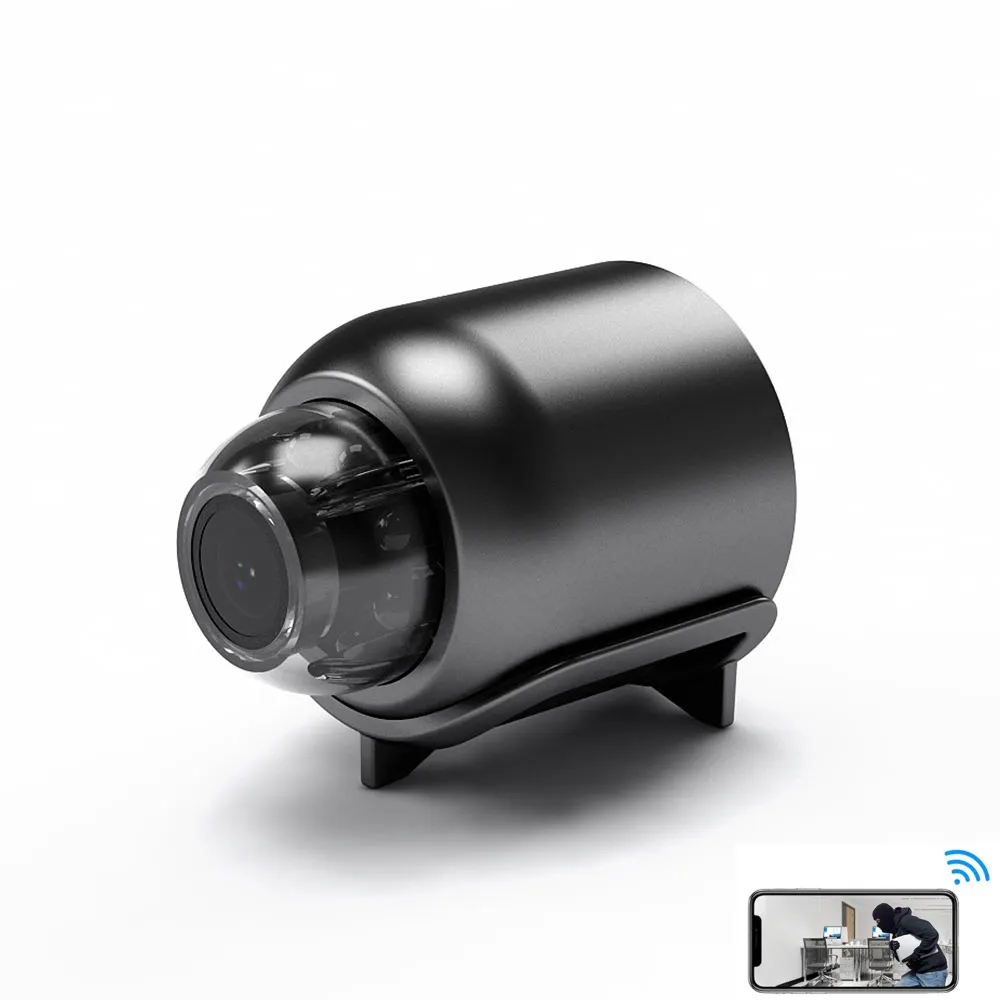 Mini caméra WIFI FULL HD 3MP 130 degrés Sécurité domestique Caméscope réseau IP Vision nocturne Détection de mouvement Mini caméra X5