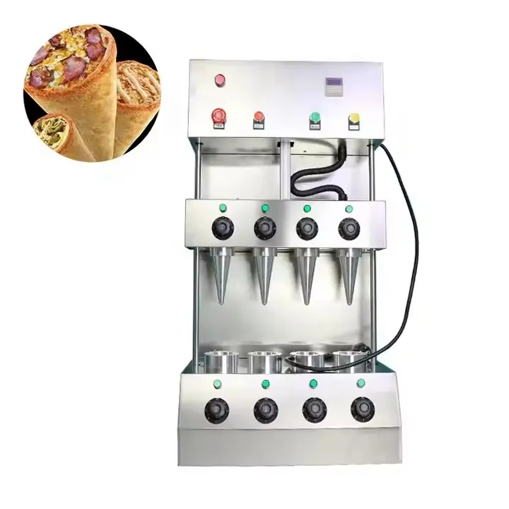 Forno automático de cone de pizza/fabricante de cone de pizza/máquina de venda automática de cone de pizza para venda