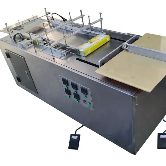 半自動小箱セロハン包装機BOPPCARBONスチールプラスチック包装機