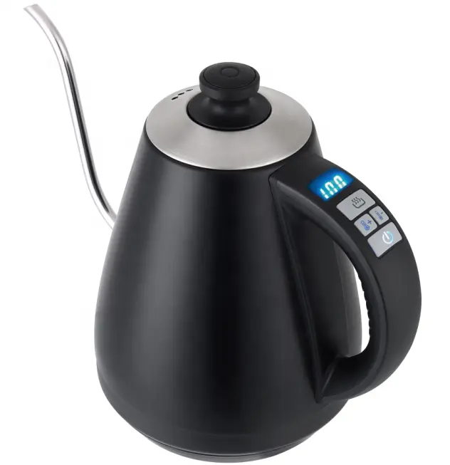 Appareils de cuisine appareils à café eau à ébullition rapide café col de cygne bouilloire en acier inoxydable électrique numérique col de cygne bouilloire