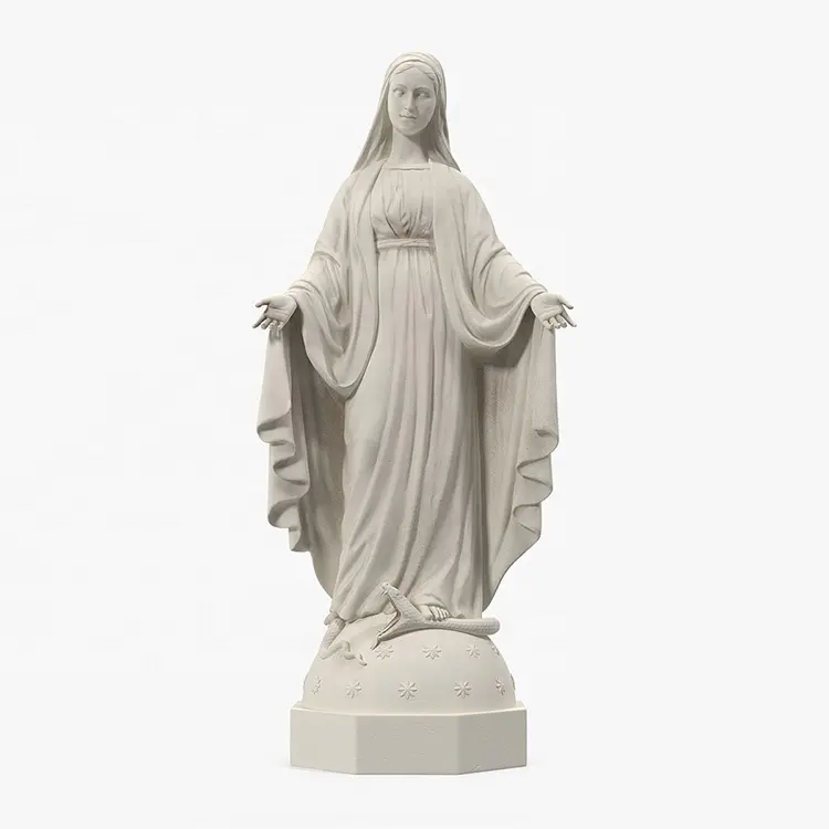 Marmo vergine maria Statue decorazioni per la casa sculture in pietra maria statua per la vendita