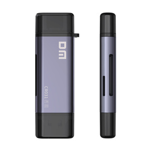 Lettore di schede multifunzione 2 IN 1 IN metallo lettore di schede USB3.1 ad alta velocità lettore di schede C SD/TF CR031 - Product Image 4