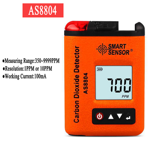 SENSOR INTELIGENTE AS8804 Mini Detector de dióxido de carbono digital portátil con clip Probador de concentración de gas CO2 - Product Image 6