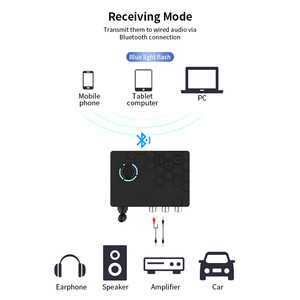 Nuevo 5,4 BT Receptor de audio Digital a analógico con control remoto Convertidor coaxial de fibra Adaptador de audio Tipo-c RCA - Product Image 4