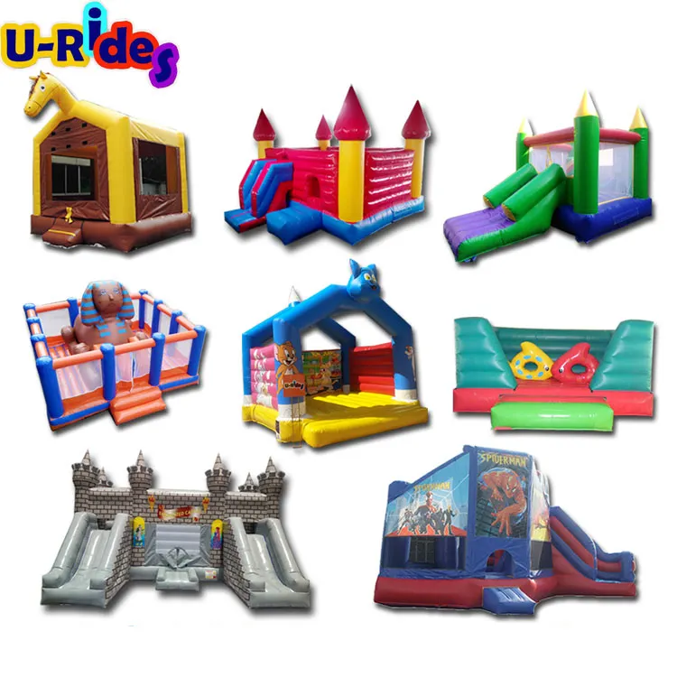 Commercial pvc party rentals children inflatable slide bouncer jumping house combo inflatable bouncy castle for kids