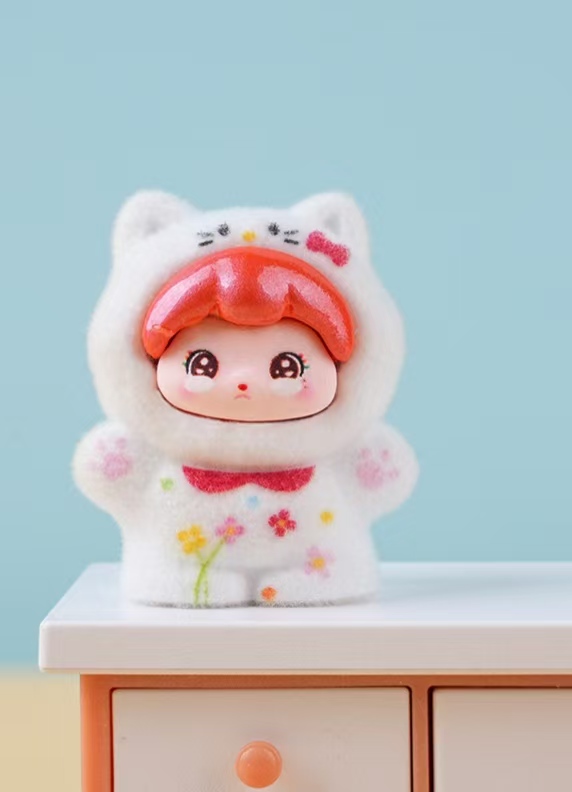 03 แมวน้อยน่ารักขนปุยสีขาวลายเกรน
