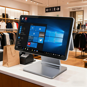 Caisse enregistreuse POS tout-en-un en alliage d'aluminium de 15.6 pouces nouveau système de registre tactile de conception pour les petites entreprises Android Windows - Product Image 1