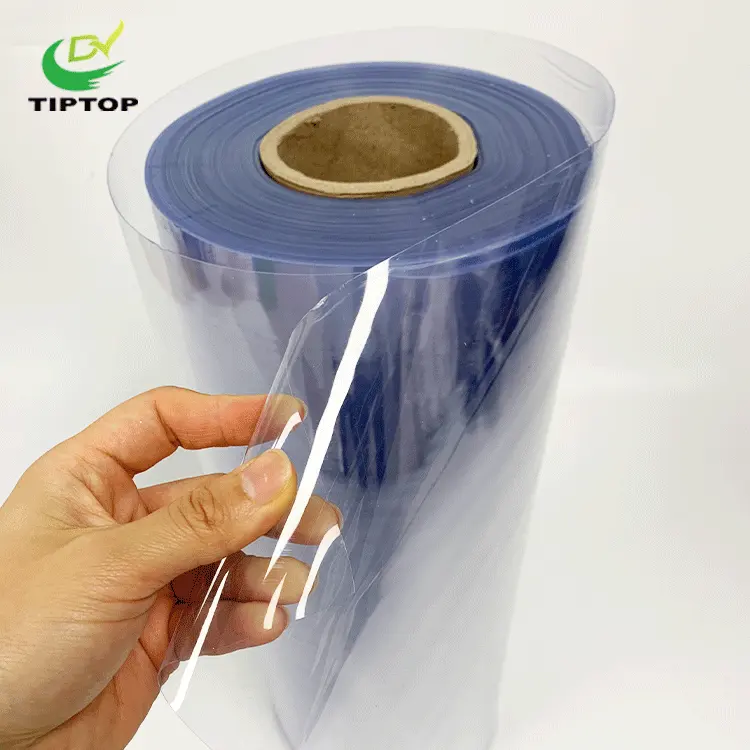 Tiptop 1Mm Transparan Fleksibel Gulungan Plastik Bening Lembar Pvc Jelas Kaku