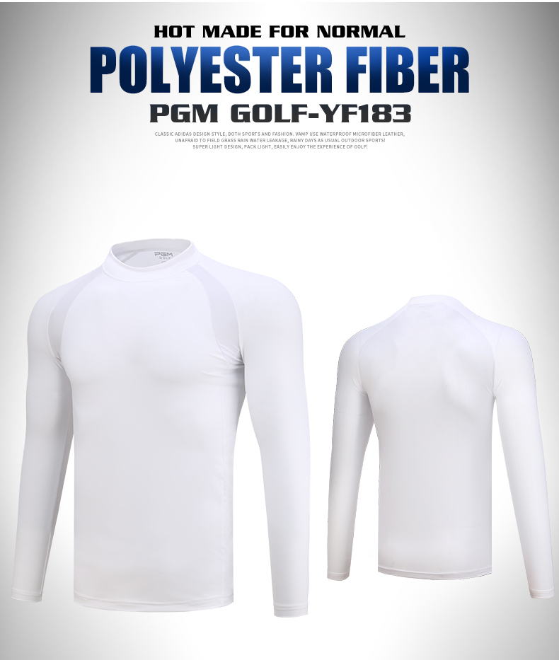PGM YF181 Golf Long Sleeve Breathable White Shirt