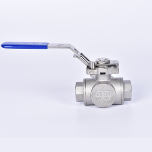 304 üç yollu L T delik iç kanallı küresel vana - Product Image 4