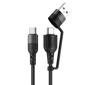 OEM Electronic Products Type c Cable Fast Charging <strong>2</strong> <strong>in</strong> <strong>1</strong> Usb Cable Type-c to Type-c+USB 60W PD Cable - Product Image 5