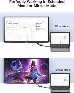 USB 3,0/2,0 para adaptador HDMI 1080P pantalla Compatible Laptop XP/7/8/10/11 divisores de vídeo convertidores para múltiples monitores - Product Image 3