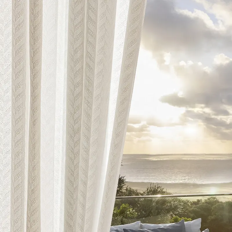 Stile europeo Grommet Top finestra di lusso schermatura oscurante moderno drappo camera da letto balcone soggiorno tenda trasparente