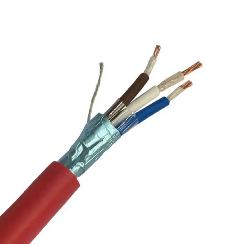 Cable de cobre único UL1424 LPCB sistemas de alarma contra incendios Cable de PVC para botón de alarma e hidrante