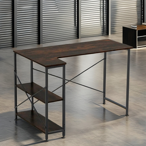 Moderno hogar muebles de oficina ejecutiva ergonómica mesa escritorio para oficina simple gran mesa de la computadora Escritorio de oficina con estantería - Product Image 1