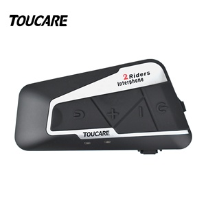 Toucare-sistema de comunicación T9S 2, intercomunicador para casco de motocicleta, BT, auriculares, intercomunicador para moto, bluetooth - Product Image 3
