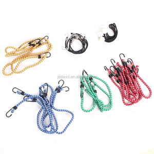 Customizável Outdoor Bundle 24 Peça de alta tenacidade Stretchable <span class=keywords><strong>Elastic</strong></span> Bungee <span class=keywords><strong>Cord</strong></span> Set com ganchos robustos