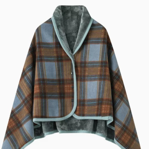 plaid marron et gris