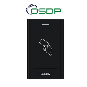 Secukey RS485 lettore di schede OSDP per carte 125KHz & 13.56Mhz NFC ISO 14443 Mifare DESfire EV1 & EV2 per il Controller di accesso - Product Image 1