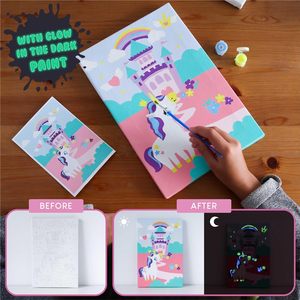Paint by Numbers Kit for <strong>Kids</strong> Unicorns Pack 3 Canvas Framed Unicorn Gifts <strong>Art</strong> and Crafts <strong>Kids</strong> Pre Drawn Canvas Painting for <strong>Kids</strong> - Product Image 2