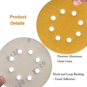 Zımpara diski 150mm P60 - P800 cırt cırt veya Psa destek aşındırıcı kum kağıt disk zımpara diskleri - Product Image 4