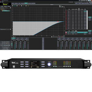 LM824T 96KHz Digital Audio DSP Management Procesador 2in4out Metal Digital DSP Equipo de sonido - Product Image 1