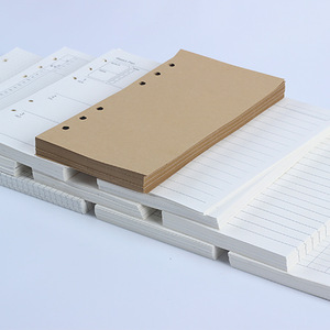 Papel de relleno de hojas sueltas A5 A6, 6 anillos, 90 páginas, para diario, cuaderno, planificador semanal mensual, archivador de presupuesto rellenable - Product Image 1