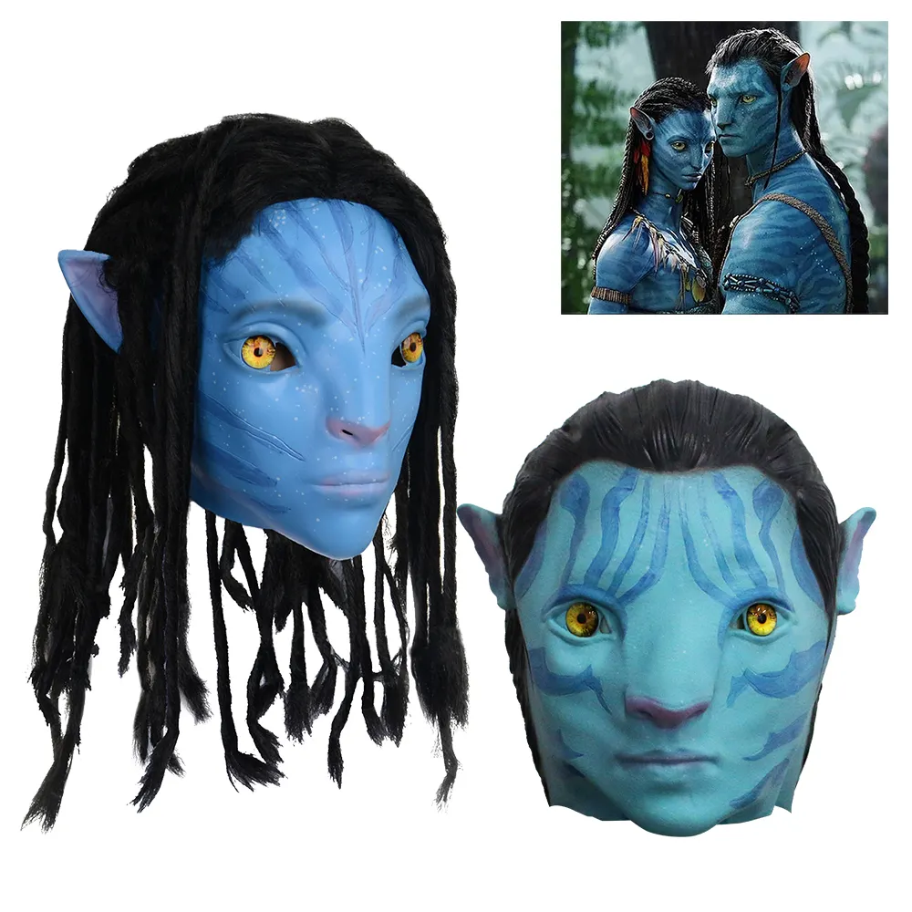 Máscara de Cosplay de Avatar para adultos, Logo personalizado, accesorios de disfraz de Halloween, máscara de látex