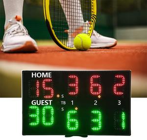 Ganxin Draagbare Padel Sport Elektronisch Tennisscorebord 3 Innings Scorescherm Geleid Digitaal Scorebord Voor Trainingswedstrijd - Product Image 1