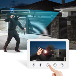 7 Inches Video <strong>Intercom</strong> <strong>System</strong> <strong>Wired</strong> Video Doorbell with IR Night Vision IP65 Rainproof Camera RFID Unlock <strong>2</strong> <strong>Way</strong> <strong>Intercom</strong> - Product Image 5