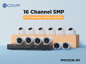 12X 5MP <strong>IP</strong> PoE Cameras Outdoor AI Person Built-in Mic CCTV Surveillance 16 Channel Security Camera <strong>System</strong> for Home Villa - Product Image 2