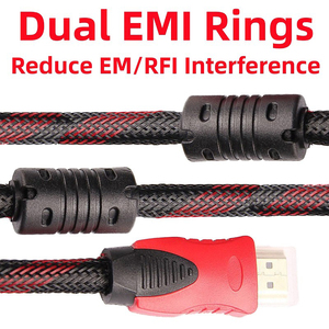 מחיר המפעל אדום שחור נטו 1080p hdmi כבל זכר hdmi כבל להתחבר הטלפון לטלוויזיה