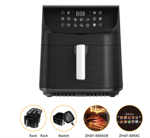 Electric Air Fryer 9/10.5Liter Oil-Free with <strong>Temperature</strong> <strong>Control</strong> <strong>and</strong> <strong>Timer</strong> Non-Stick Basket <strong>and</strong> Without Oil - Product Image 2